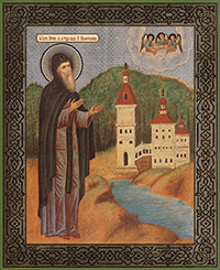 Прп. Евфросин Синозерский. Икона. Россия. Около 1913 г.