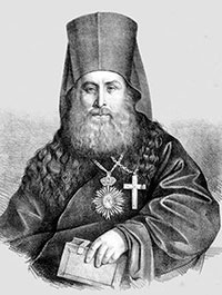 Свт. Иннокентий (Борисов), архиеп. Харьковский и Ахтырский. Литография. 1840-е гг.