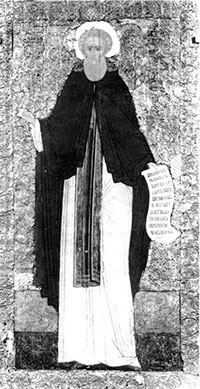 Преподобный Кирилл Белозерский. Икона из мастерской Дионисия, конец XV – начало XVI в.