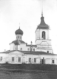 Троицкий теплый храм Воскресенского монастыря. Фото 1928 г.