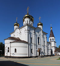 Кафедральный собор прпп. Афанасия и Феодосия Череповецких. Вид с северо-востока