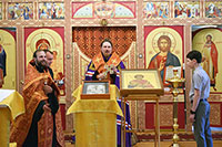 Богослужение в храме великомученика Георгия Победоносца города Великого Устюга