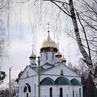 Храм в честь преподобного Гурия Шалочского г. Бабаево. Автор фотографии: Елена Кузнецова. Дата съемки: 13 апреля 2021 г.