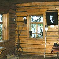 Интерьер дома Александра Яшина на Бобришном угоре