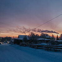 Никольск зимой. Автор фотографии: Елена Муланги. Дата съемки: 2021 г. 