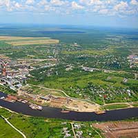 Город Сокол с высоты птичьего полета