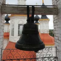 Тотьма. Вид с колокольни Входоиерусалимского храма. Автор фотографии: Елена Лобанова. Дата съемки: 2021 г.