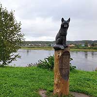 Тотьма. Вид на Сухону. Автор фотографии: Елена Лобанова. Дата съемки: 2021 г.