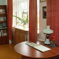 Экспозиция музея Н. М. Рубцова в Никольской средней школе Тотемского района. Автор фотографии: Юлия Алексеевна Шадрина