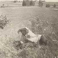 Николай Рубцов в Никольском. Время съемки: 1964 год