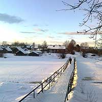 Речка Боровка зимой