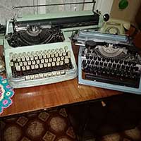 Печатные машинки в редакции газеты «Волна». На них были напечатаны стихи Николая Рубцова