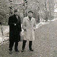Николай Рубцов и Борис Чулков. Автор фотографии: Аркадий Кузнецов