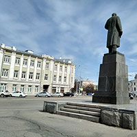 Памятник В. И. Ленину. Дата съемки: 1966 г.