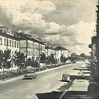 Улица Менжинского, ныне – улица Предтеченская. Дата съемки: начало 1960-х гг. 