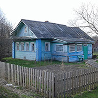Дом родителей поэта С. В. Чухина в Погорелове, где бывал поэт Н. М. Рубцов 