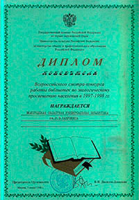 Диплом победителя