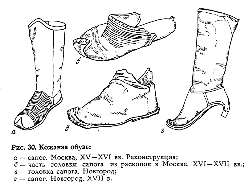 обувь древнерусского воина