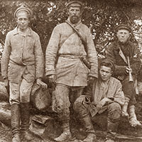 Пастухи в дер. Канаково Хотеновской волости Каргопольского уезда, 1925 г.
