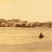 Поморское село Ковда. 1887 г. Фото Я. И. Лейцингера