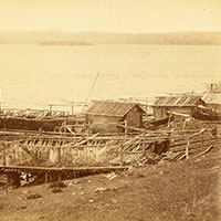 Рыбацкая пристань. Кандалакша. 1887 г. Фото Я. И. Лейцингера