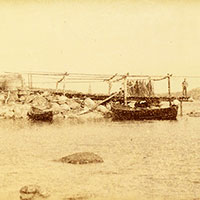 Место ловли сельди, с. Княжа. 1887 г. Фото Я. И. Лейцингера