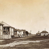 Вологодская губерния, г. Яренск. 1890 г. Фото Ю. М. Шокальского