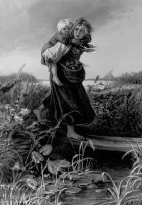 Роды в грозу. Дети, бегущие от грозы, 1872. Маковский перед грозой. Маковский Тадеуш картины художника. Маковский дети бегущие от грозы картина.