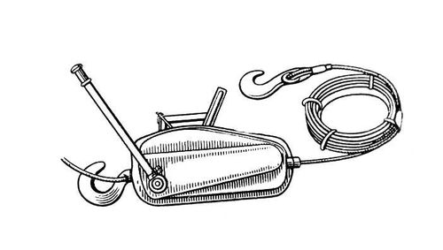 Рис 2 Ручная рычажная лебёдка с тяговым усилием 15 кн 15 тс