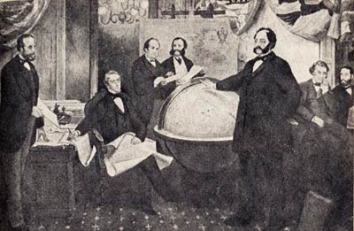 Картина Н. Лейтце «Подписание договора о продаже Аляски» (1867 г.)