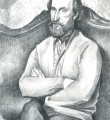 В.Иванов. "Портрет В. Корбакова". 1975. Бумага, карандаш//Владимир Корбаков. Меня рисуют друзья: Альбом. – М., 2005