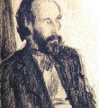 А.Кузнецов. "Набросок с Корбакова".Бумага, карандаш//Владимир Корбаков. Меня рисуют друзья: Альбом. – М., 2005