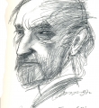 В.Богачев. "Набросок с В. Корбакова". 1987. Бумага, карандаш//Владимир Корбаков. Меня рисуют друзья: Альбом. – М., 2005