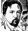 А.П.Чехов ксилогравюра 1929 год //Дьяконицын Л. Художник Николай Павлович Дмитревский. – Вологда. 1962