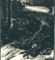«А Катька где? Мертва!» Ксилогравюра из книги А.Блока «Двенадцать» 1926 год //Николай Павлович Дмитревский: Каталог. – Вологда, 1964