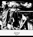 Иллюстрация «Первый, второй шут» из книги: Памяти Блока: Театр /Автолитогр. Н.П.Дмитревского. – Вологда, 1922