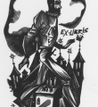 Экслибрис Ю.А.Арго  1971 //Экслибрисы Генриетты и Николая Бурмагиных. – М., б.г.