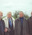 В. Крупин, М. Базанков, В. Распутин, А. Грязев в дни 12 съезда Союза писателей России. Орел, май 2004 г.