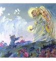 Ангел и мальчик, 2006 Источник: Копьёв М. Старое новое : живопись, графика : [альбом.]. – Москва – Вологда : Инсан, 2007.