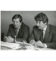 Владимир Валентинович Кудрявцев (справа). 1990-е гг.