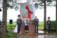 Памятник на границе, где был остановлен враг, с. Ошта. После реставрации.