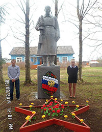Памятник-монумент погибшим воинам-землякам, д. Минькино.
