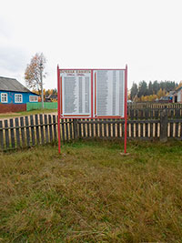 Памятные щиты воинам Великой Отечественной войны, пос. Кудангский.