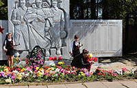 Обелиск в честь погибших земляков на фронтах в годы Великой Отечественной войны 1941-1945 гг., Сокольский район, д. Литега