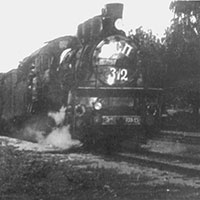 Санитарный поезд №312 (локомотив и вагоны).