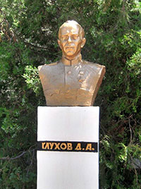 Бюст Д.А. Глухову в г. Севастополе