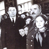 М. И. Казаков в Косковской школе Кичменгско-Городецкого р-на. 30 ноября 1969 г.