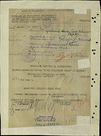 Наградной лист П.А. Макарова на звание Героя Советского Союза. Архив ЦАМО