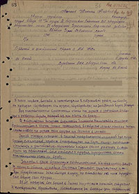 Наградной лист Н.М. Моисеева на звание Героя Советского Союза. Архив ЦАМО