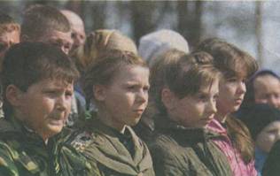 Школьники Сараевской средней школы